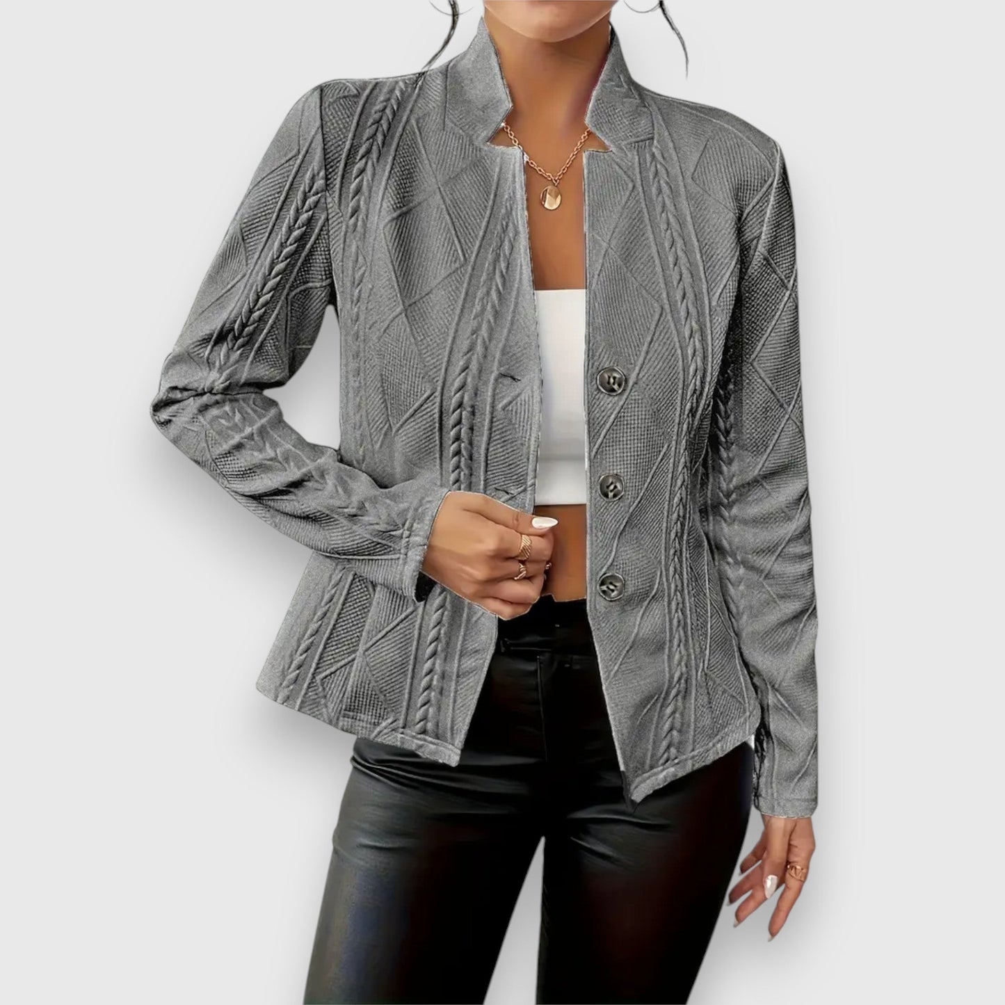 Chaqueta Mujer Estrecha Textura Estructurada