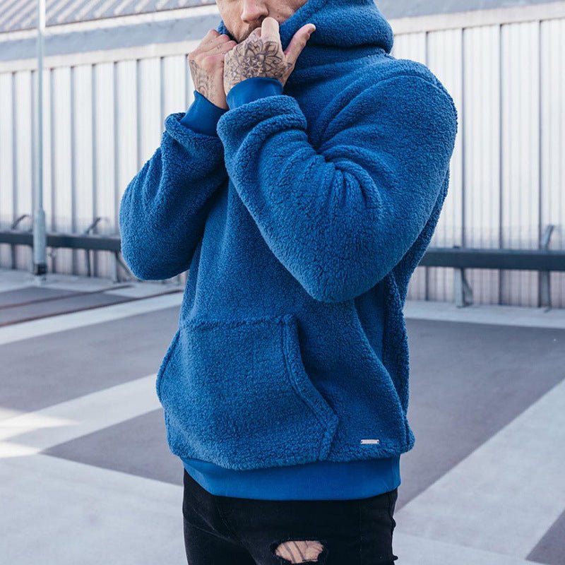 Sudadera de felpa cálida y elegante para hombre