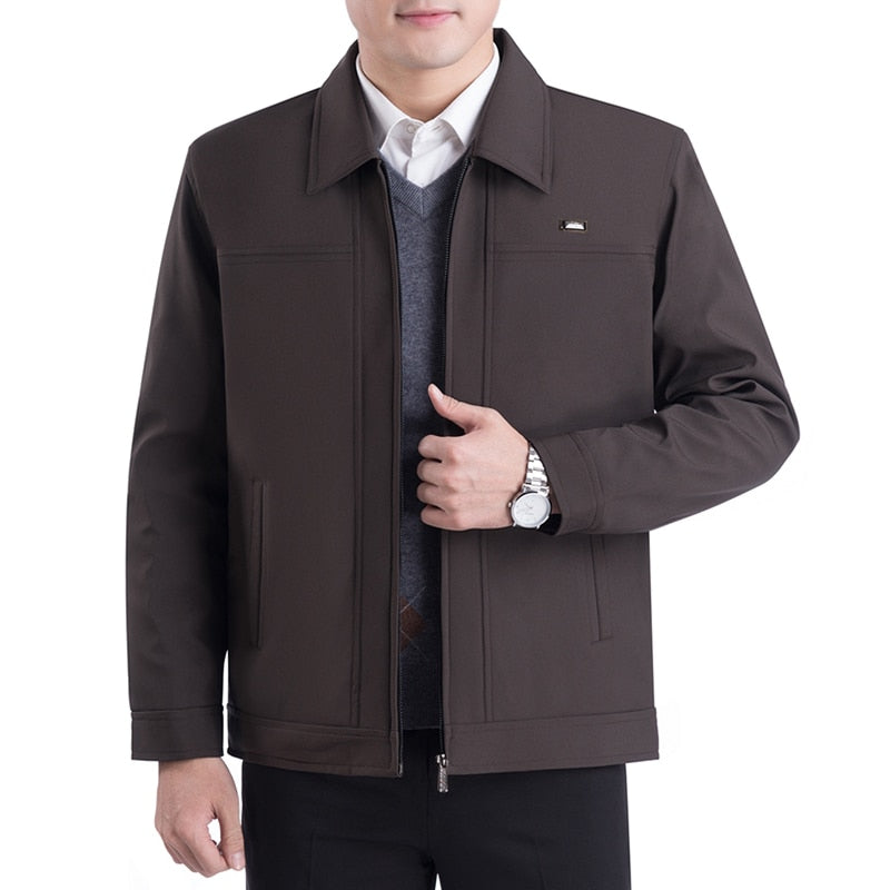 Chaquetas Hombre Clásicas Elegantes Cuello Solapa