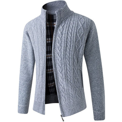 Chaqueta de punto cálido para hombre