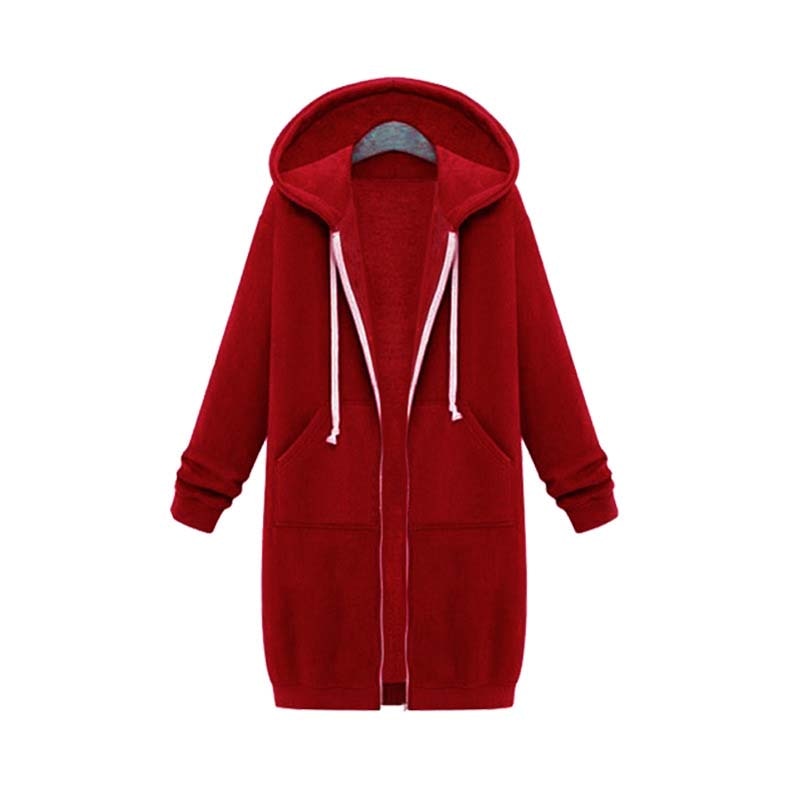 Chaqueta Deportiva Larga Estilosa Mujer