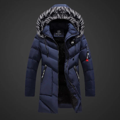 Chaquetón Invierno Hombre con Capucha y Forro Piel Artificial