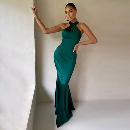 Vestido Largo Mujer Elegante Cintura - Vestiria