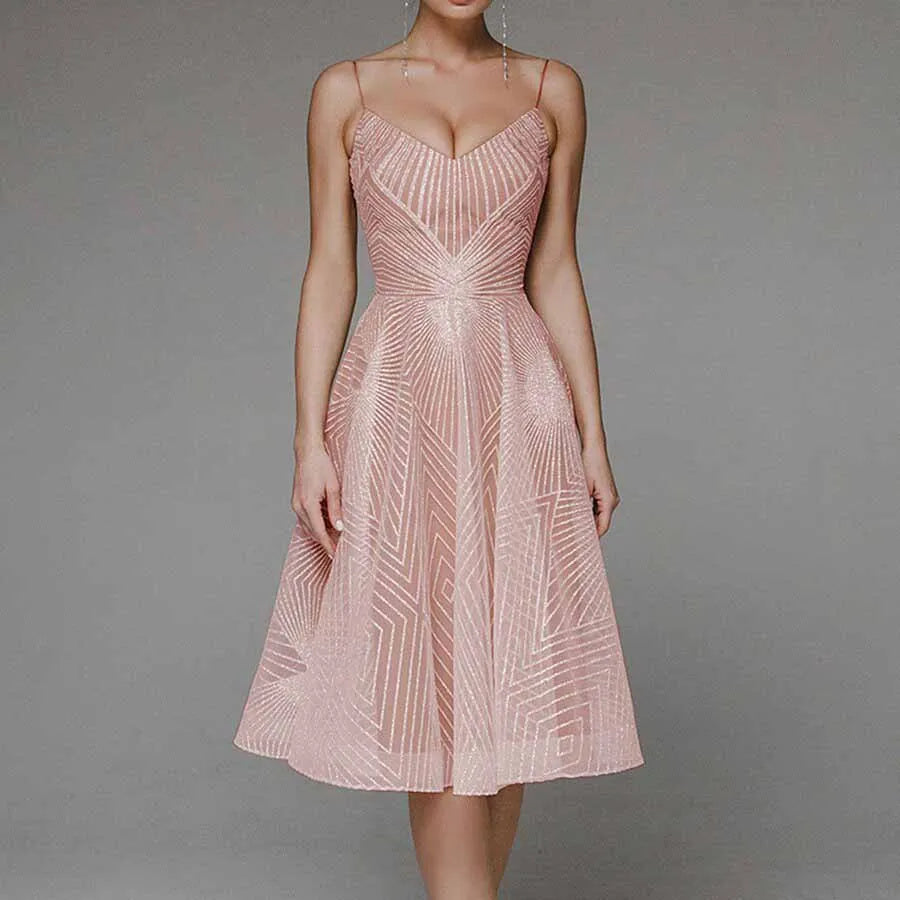 Vestido Mujer Clásico Elegante