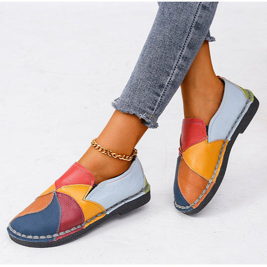 Zapatos Mujer Cómodos con Tacón de Color - Vestiria