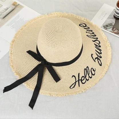 Sombrero de Paja Natural para Mujer