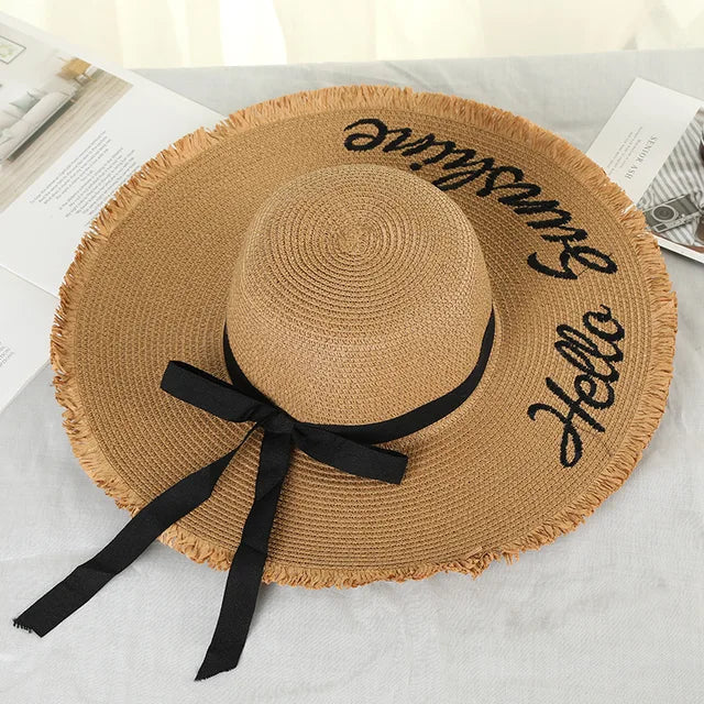 Sombrero de Paja Natural para Mujer
