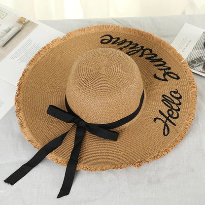 Sombrero de Paja Natural para Mujer