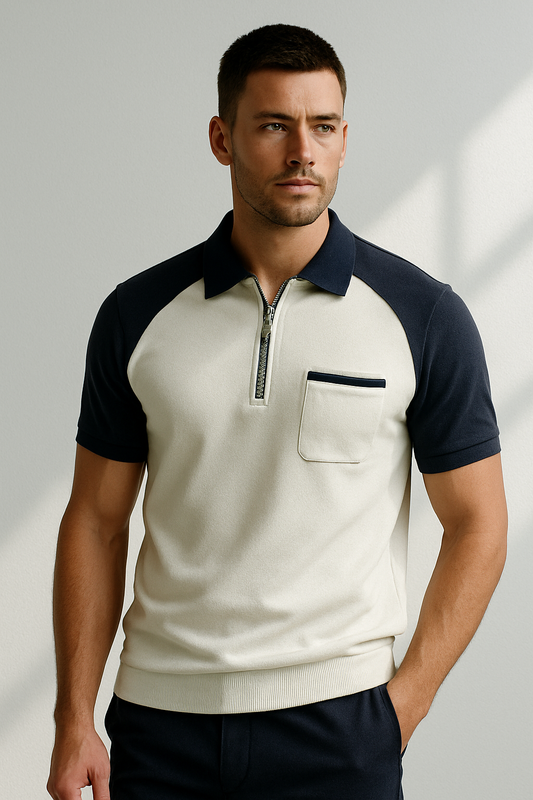 Polo ajustado hombre elegante moderno - Vestiria