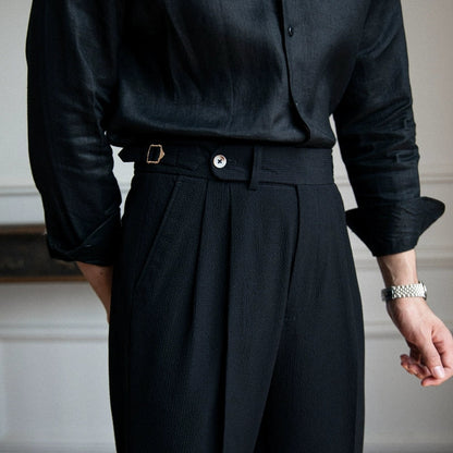 Pantalones de vestir elegantes para hombre