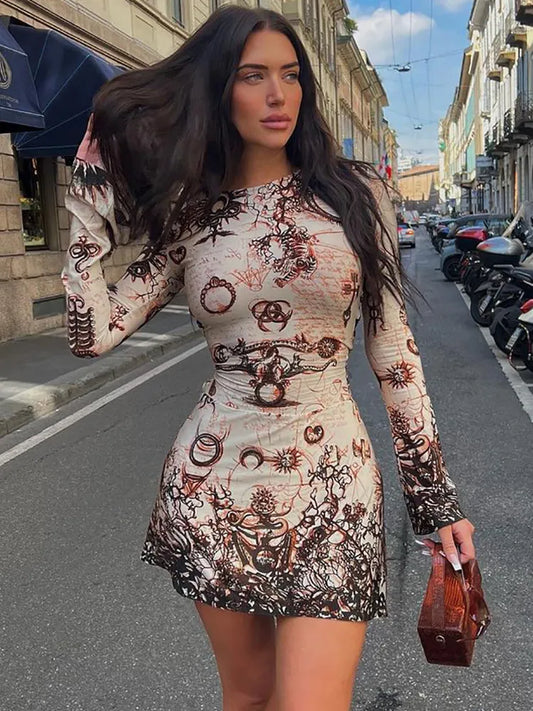 Vestido Mujer Mangas Largas Elegante - Vestiria
