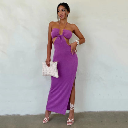 Vestido maxi sin mangas veraniego - Vestiria