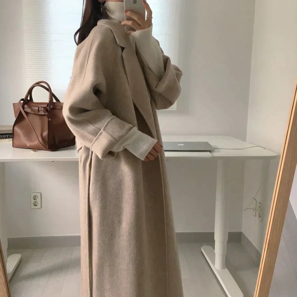 Abrigo Invierno Mujer Largo y Elegante