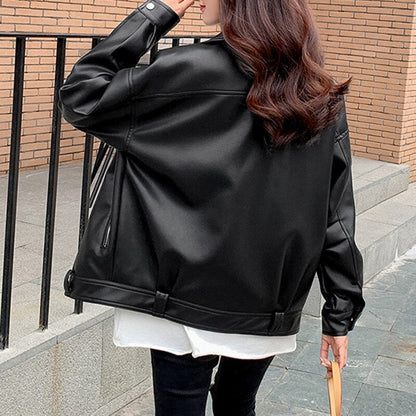 Chaquetas Mujer Cuero Grande Casual - Vestiria