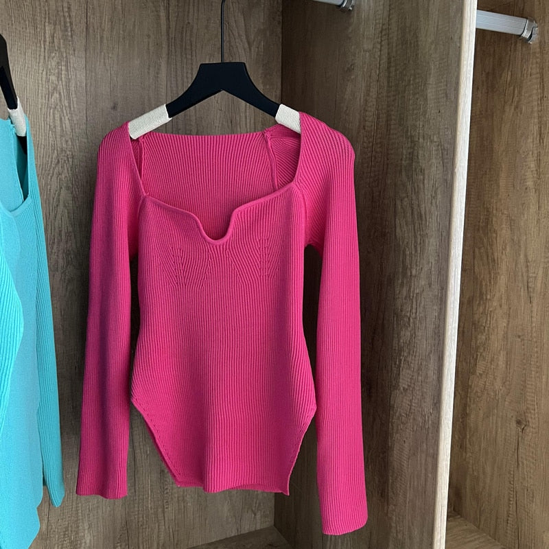 Sudadera Mujer Punto Manga Larga Cuello Redondo