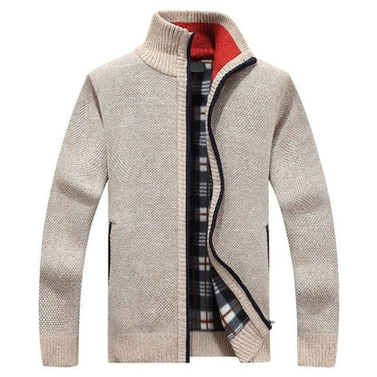 Chaqueta de punto cálido para hombre