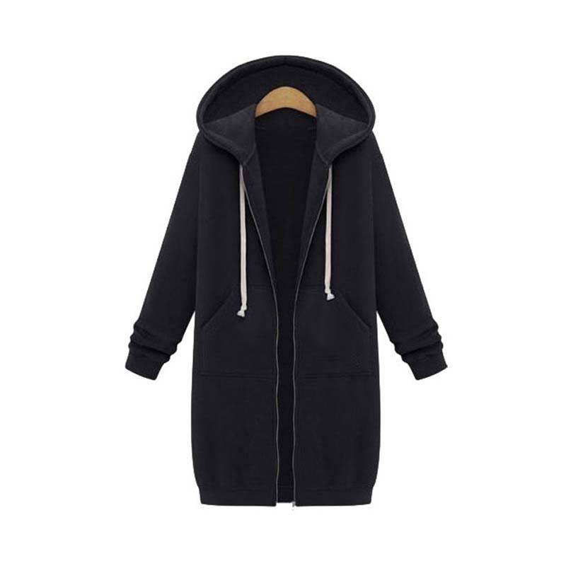 Chaqueta Deportiva Larga Estilosa Mujer