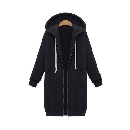 Chaqueta Deportiva Larga Estilosa Mujer
