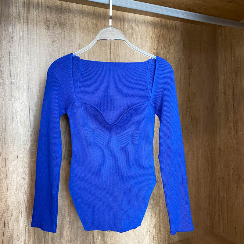 Sudadera Mujer Punto Manga Larga Cuello Redondo