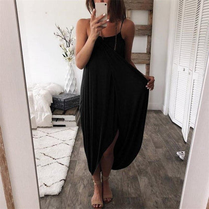 Vestido maxi sin mangas elegante