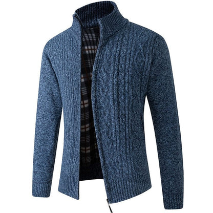 Chaqueta de punto cálido para hombre