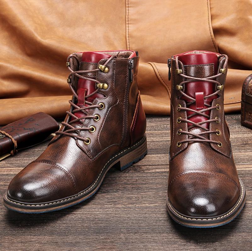 Botas Hombre Moda Cuero Comodos - Vestiria