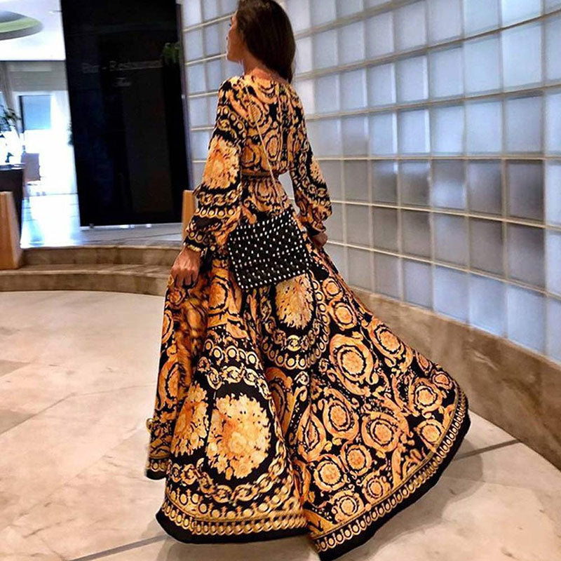 Vestido Largo Elegante Mujer Estilo Único - Vestiria