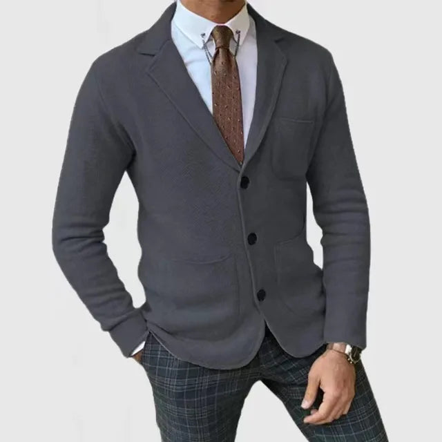 Americana Hombre Clásica Corte Ajustado