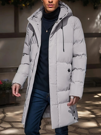 Abrigo Invierno Hombre Largo Impermeable Capucha - Vestiria