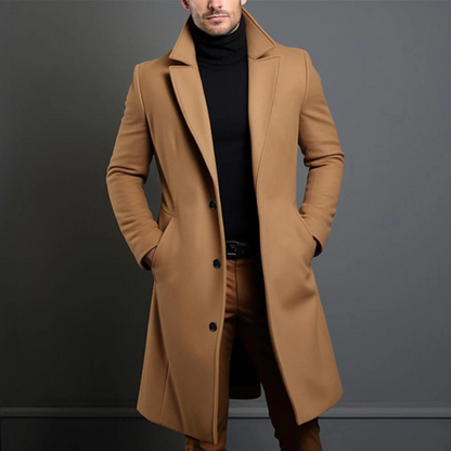 Chaquetón de invierno hombre abrigo largo cálido
