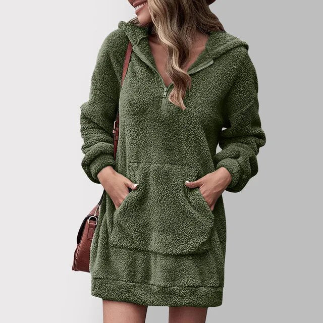 Chaquetón Acogedor con Capucha Abultado