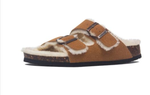 Sandalias Hebilla Pelo Natural