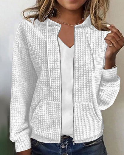 Chaqueta Mujer Cómoda Cremallera Ajustable