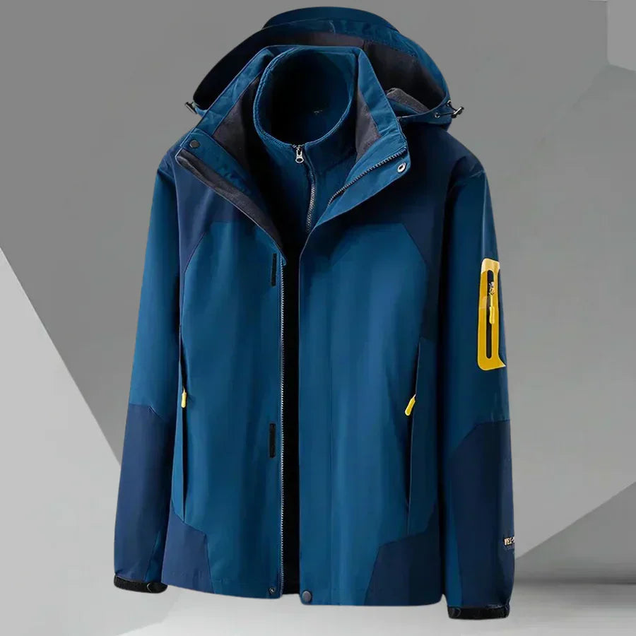 Chaquetón Impermeable con Capucha Hombre