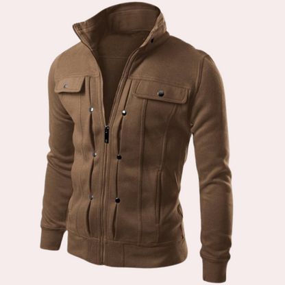 Chaquetón Hombre Cremallera Cuello Alto
