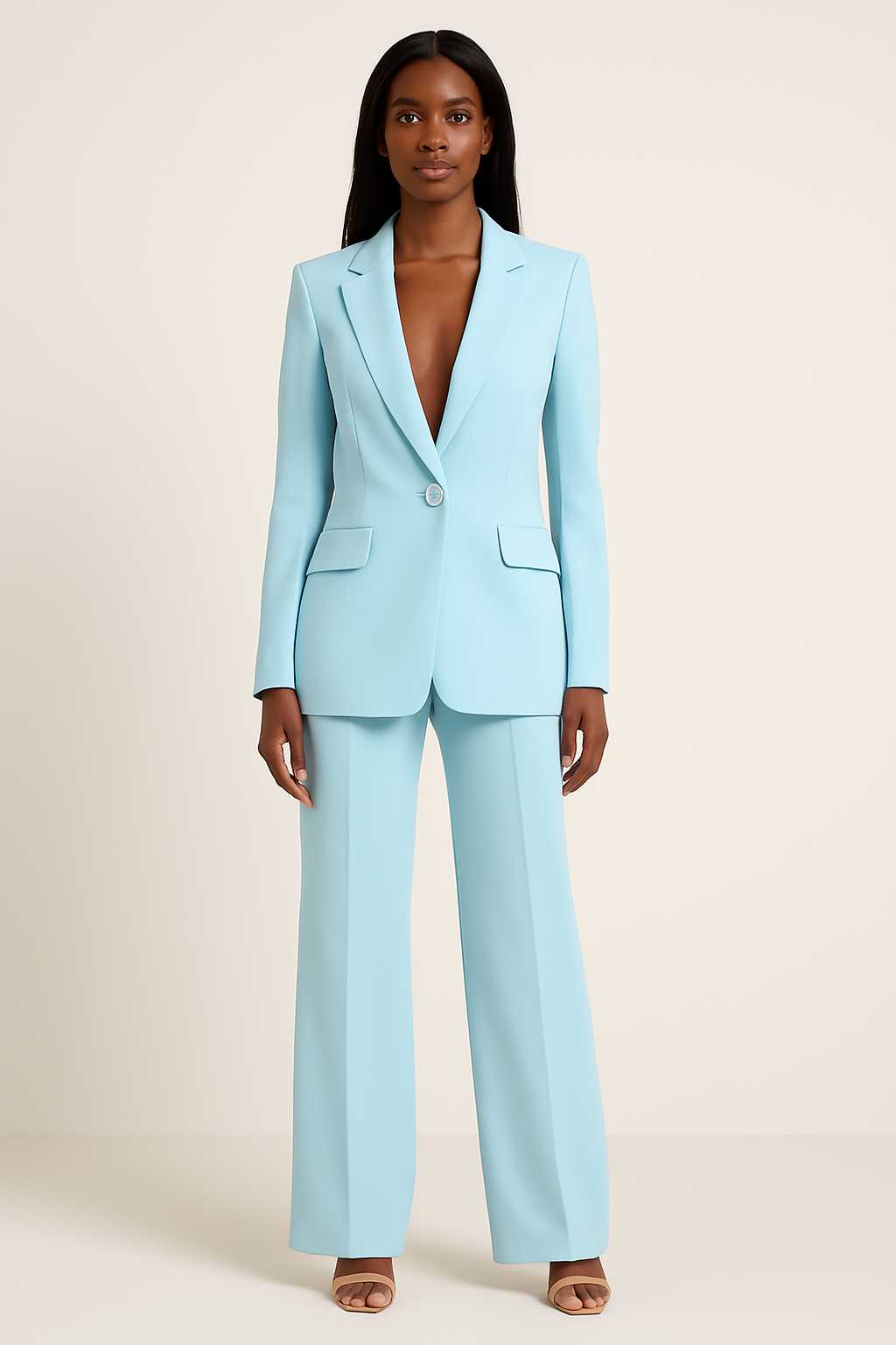 Traje de negocios con chaqueta elegante