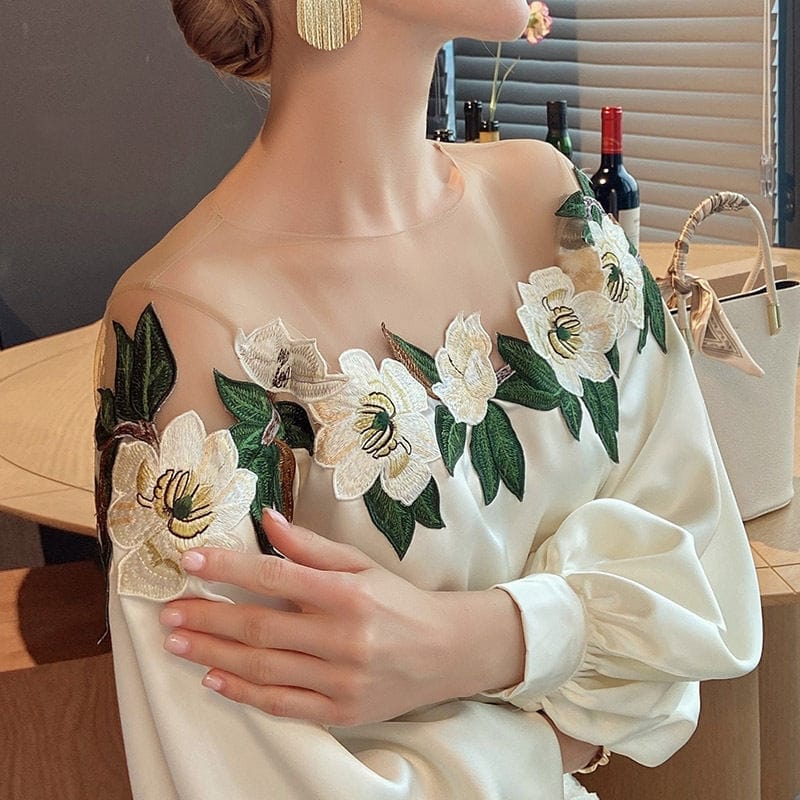 Blusa Florales Mujer Elegante - Vestiria