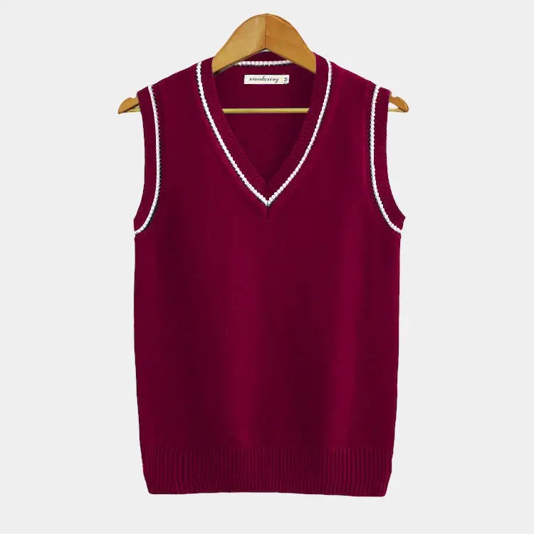 Chaleco Hombre Clásico Sin Mangas Cuello en V