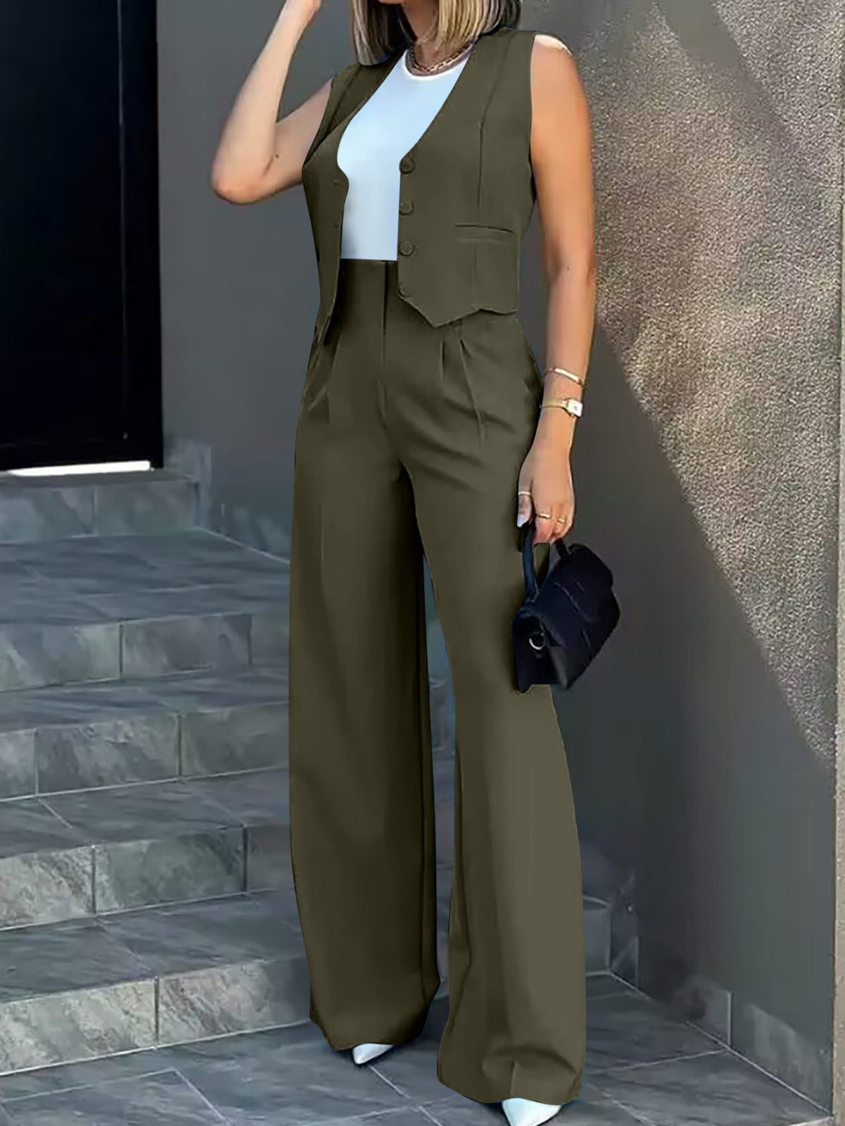 Pantalón y Chaleco Deportivo Mujer