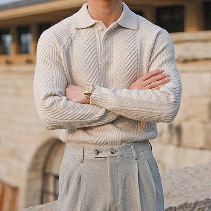 Polo Clásico de Punto para Hombre Elegante - Vestiria