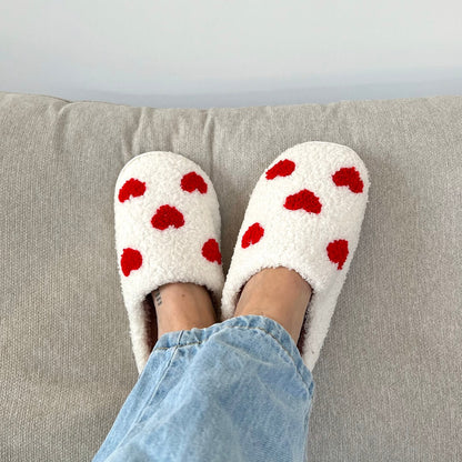 Pantuflas mujer corazón suave