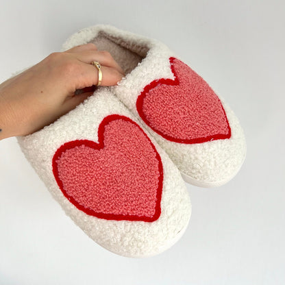 Pantuflas mujer corazón suave