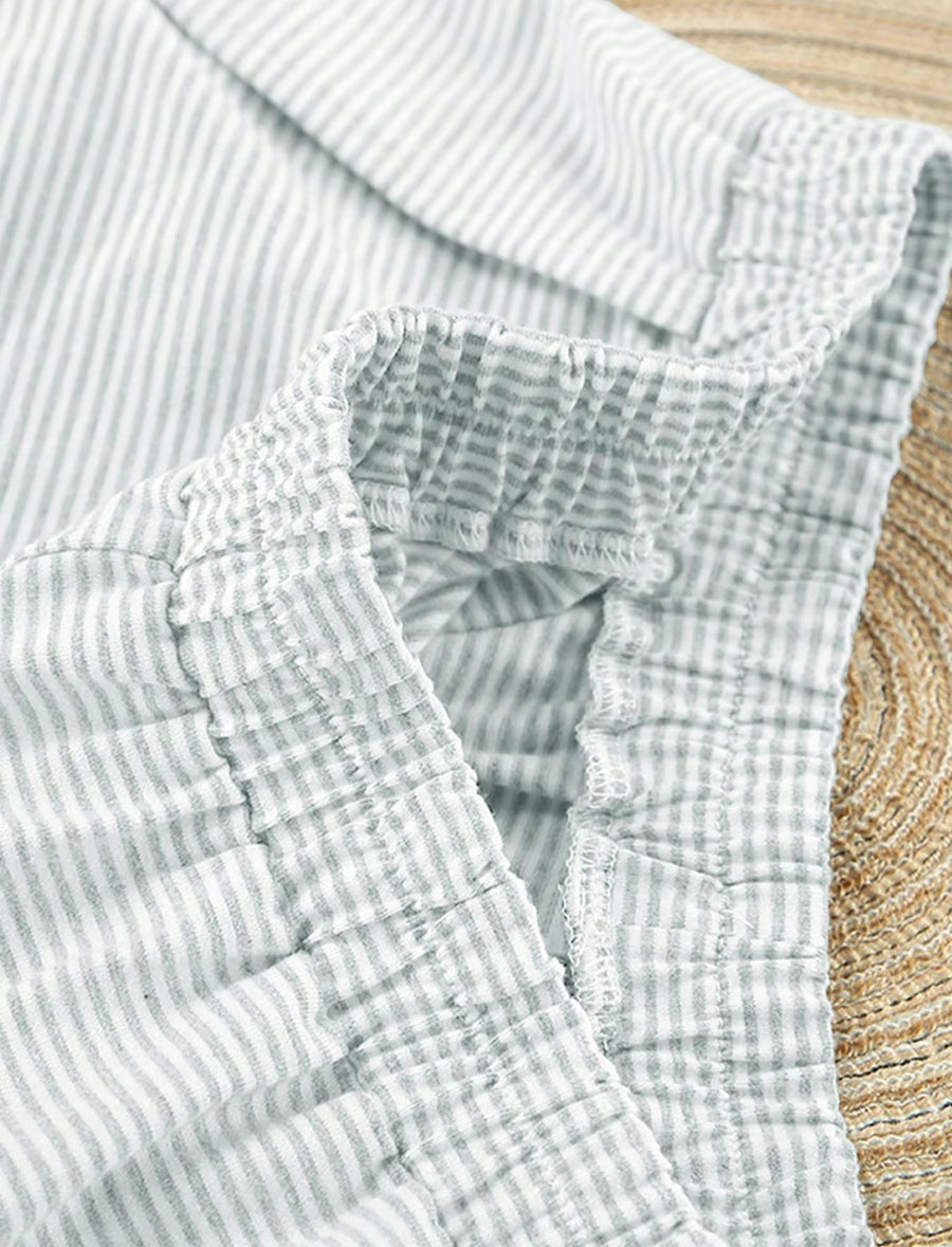 Pantalones y Top Rayas Cómodos Mujer - Vestiria