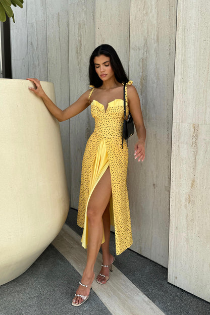 Vestido Maxi Elegante Escote en V