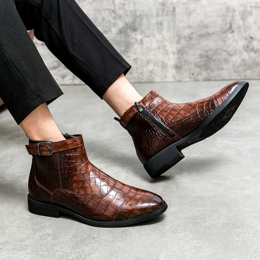 Botas Chelsea de Cuero Hombre Estilo Clásico - Vestiria