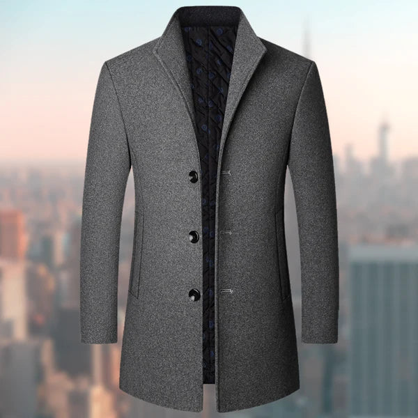 Chaqueta Acolchada Hombre Abierto Cierre Botones
