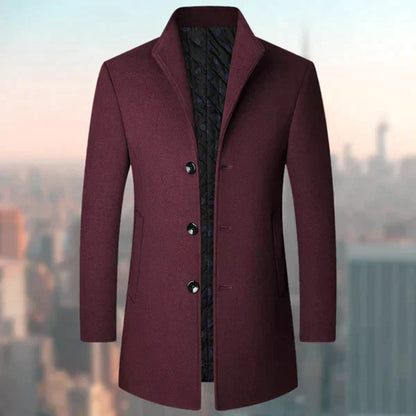 Chaqueta Acolchada Hombre Abierto Cierre Botones