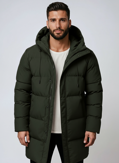 Chaquetón Invierno Hombre Capucha Abrigado