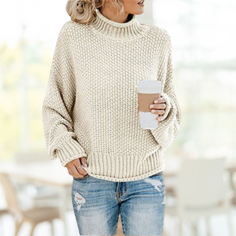 Sudadera de punto cálido y acogedora