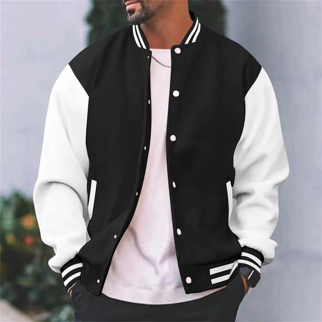 Chaqueta Varsity Estilo Retro Hombre Invierno - Vestiria